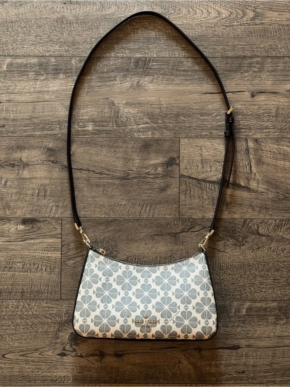 Kate Spade New York Signature Spade Flower Adjustable Crossbody with wallet